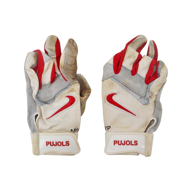 albert pujols st. louis cardinals autographed signed nike game used worn batting gloves (MLB auth &: albert pujols st. louis cardinals