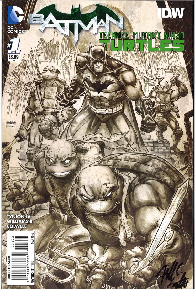 Freddie Williams II Autographed Teenage Mutant Ninja Turtles Comic Book Daggetts Comics: Freddie Williams II Autographed Teenage