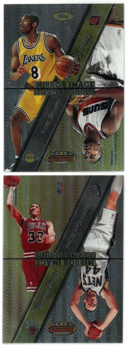 Kobe Bryant/Scottie Pippen/Van Horn 1997-98 Bowmans Best Mirror Image Card M14: Kobe Bryant/Scottie Pippen/Van Horn 1997-98