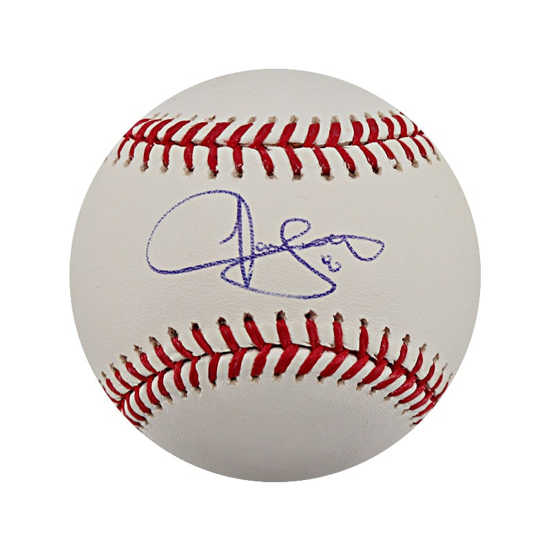 jason bartlett autographed bud selig OML baseball (creative sports authentic): jason bartlett autographed bud selig