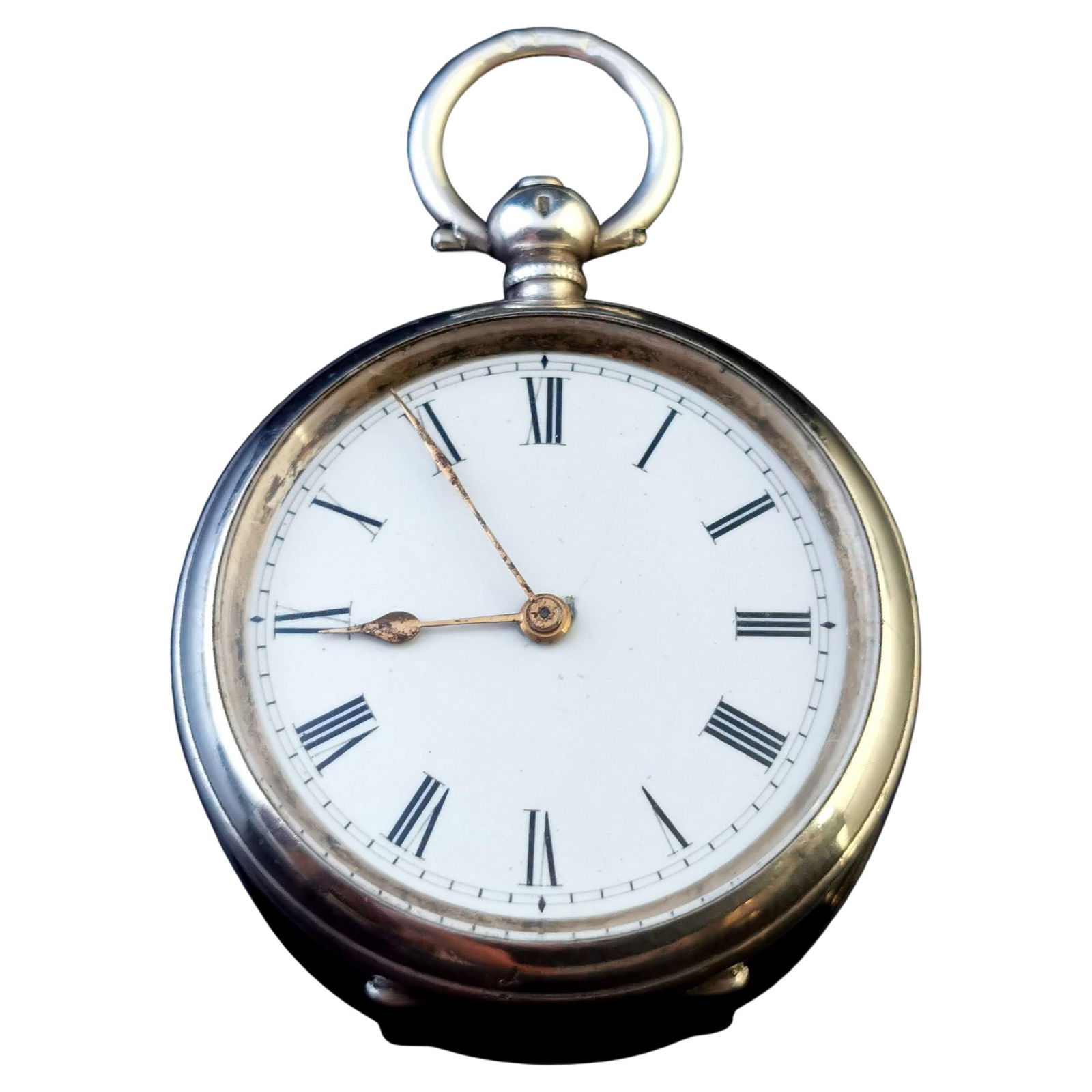 Antique Fine Silver Pocket Watch,: Antique Fine Silver Pocket Watch, Fob Watch Case Material: Silver Weight: 36.8 g Case Dimensions: Width: 1.5 in (38.1 mm) Length: 2 in (50.8 mm) Style: Art Deco Place of Origin: Switzerland Period