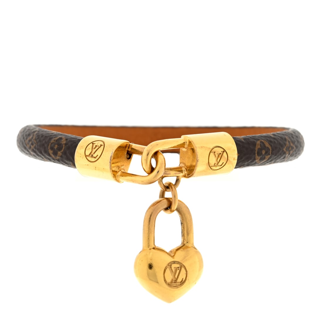 Louis Vuitton LOUIS VUITTON Monogram: Louis Vuitton LOUIS VUITTON Monogram Crazy In Lock Bracelet 17 Brand: LOUIS VUITTON Condition: Shows Wear Condition Details: Interior: Residue marks, surface wear, Hardware: Scratch(es), tarnished, pi