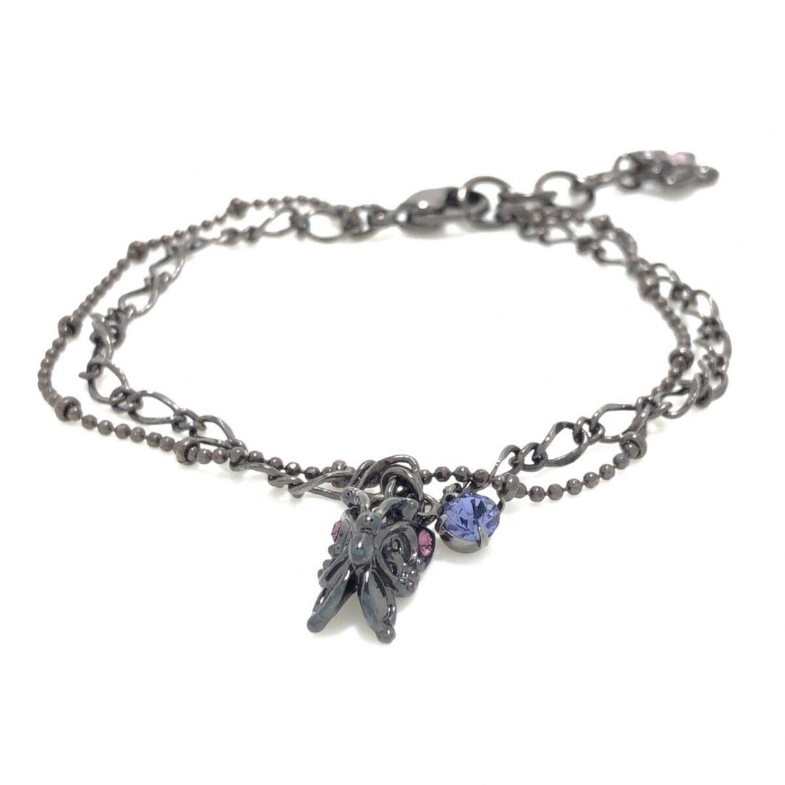 Auth ANNA SUI - Black Pink: Auth ANNA SUI - Black Pink Multi Hardware Rhinestones Bracelet Condition: Pre-owned Brand: ANNA SUI Style: Bracelet Color: Black, Pink, Multi Material: Hardware, Rhinestones Note: This will be shi