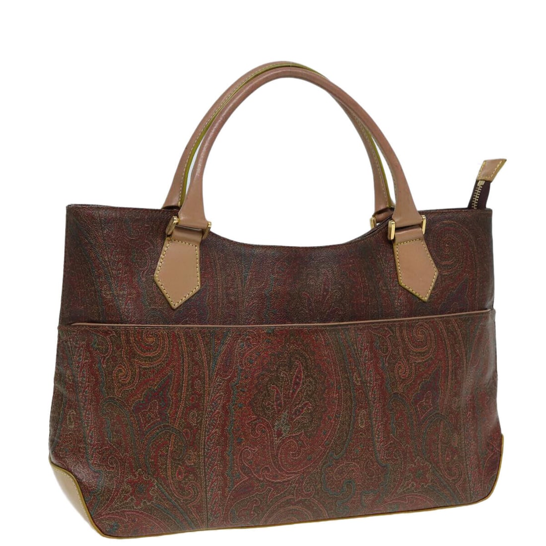 ETRO Paisley Hand Bag PVC Leather: ETRO Paisley Hand Bag PVC Leather 2way Brown Auth yk13913 Condition: Pre-owned Seller Notes: ?Pre-owned: An item that has been Pre-Owned or worn previously. See the sellers listing for full ... Read m