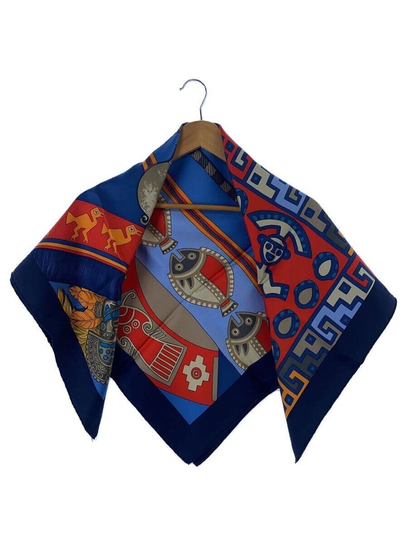 HERMES Scarf Cotton Multicolor Allover Pattern: HERMES Scarf Cotton Multicolor Allover Pattern Ladies Kare90 HUACA PIRU ? Condition: Pre-owned Brand: HERMES Country: Japan SN: MOR_0820 Size: NA Size Type: Normal Style: NA Type