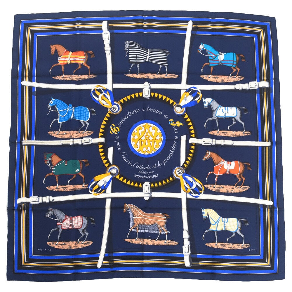 HERMES #14 Carre90 Couvertures Tenues Jour: HERMES #14 Carre90 Couvertures Tenues Jour Horsewear Scarf Silk Condition: Pre-owned Brand: HERMES Country: Japan SN: MOR_TR_0913 Size: NA Size Type: Normal Style: NA Type: NA <b