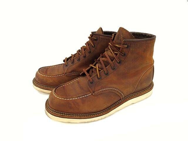 Red Wing 1907 6 inch mock: Red Wing 1907 6 inch mock boots leather copper rough & tough 11 mens old Condition: Pre-owned Brand: Red Wing Country: Japan SN: MOR_0820 Department: NA Type: Boot Character: Boots <b
