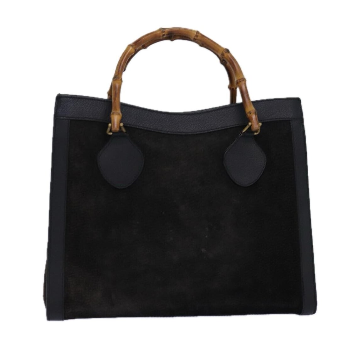 GUCCI Bamboo Hand Bag Suede Black: GUCCI Bamboo Hand Bag Suede Black Gold 02 123 0260 Auth 84570 Condition: Pre-owned Seller Notes: ?Pre-owned: An item that has been Pre-Owned or worn previously. See the sellers listing for full ... Re