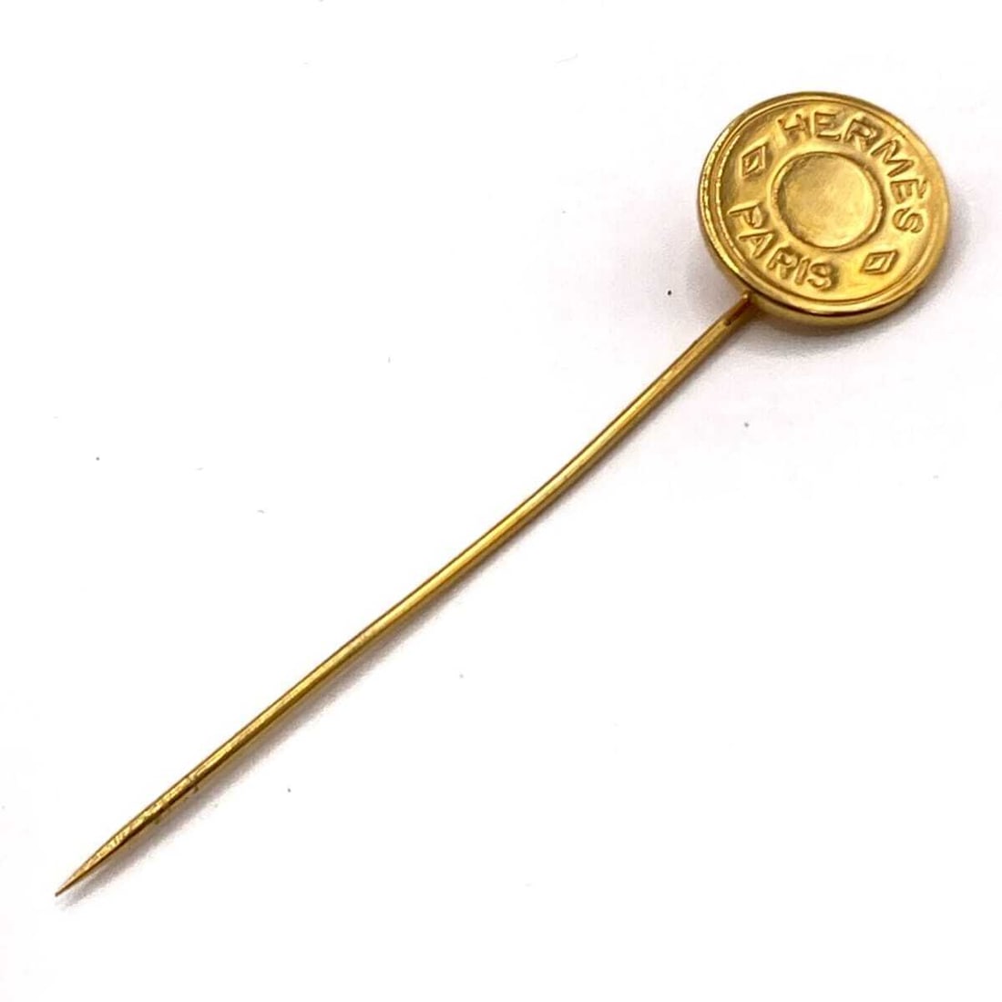 Auth HERMES Selle Gold Hardware Brooch: Auth HERMES Selle Gold Hardware Brooch Condition: Pre-owned Brand: HERMES Style: Brooch Color: Gold Material: Hardware Product Name: Selle Note: This will be shipped by FedEx. Please note