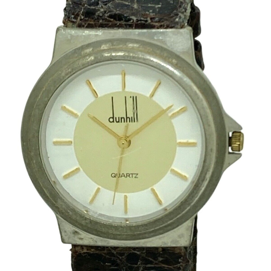 Auth dunhill/ALFREDDUNHILL - Dark Brown Wrist: Auth dunhill/ALFREDDUNHILL - Dark Brown Wrist Watch Condition: Pre-owned Brand: dunhill/ALFREDDUNHILL Style: Wrist Watch Color: Please see the photos Accessories: None ConditionRank: 5 Ty