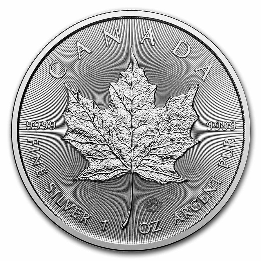 2024 Canada 1 oz Silver Maple: 2024 Canada 1 oz Silver Maple Leaf BU SKU no: RBJ284792 Year: 2024 Grade: Brilliant Unc Grade Service: None Denomination: 5 Dollars Mint Mark: RCM (Not Shown) Metal Content: 1 troy oz