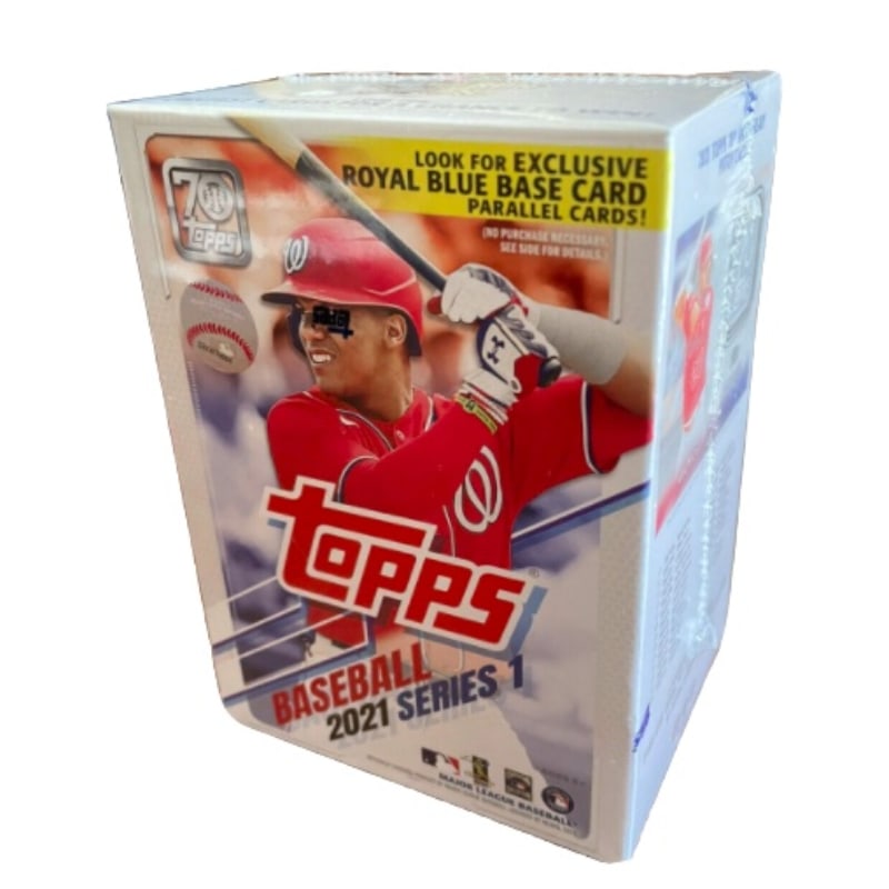 2021 topps series 1 baseball sealed: 2021 topps series 1 baseball sealed blaster box (royal blue parallels) 2021 Topps Series 1 Baseball Sealed Blaster Box (Royal Blue Parallels) SKU no: RBJ7968192102488