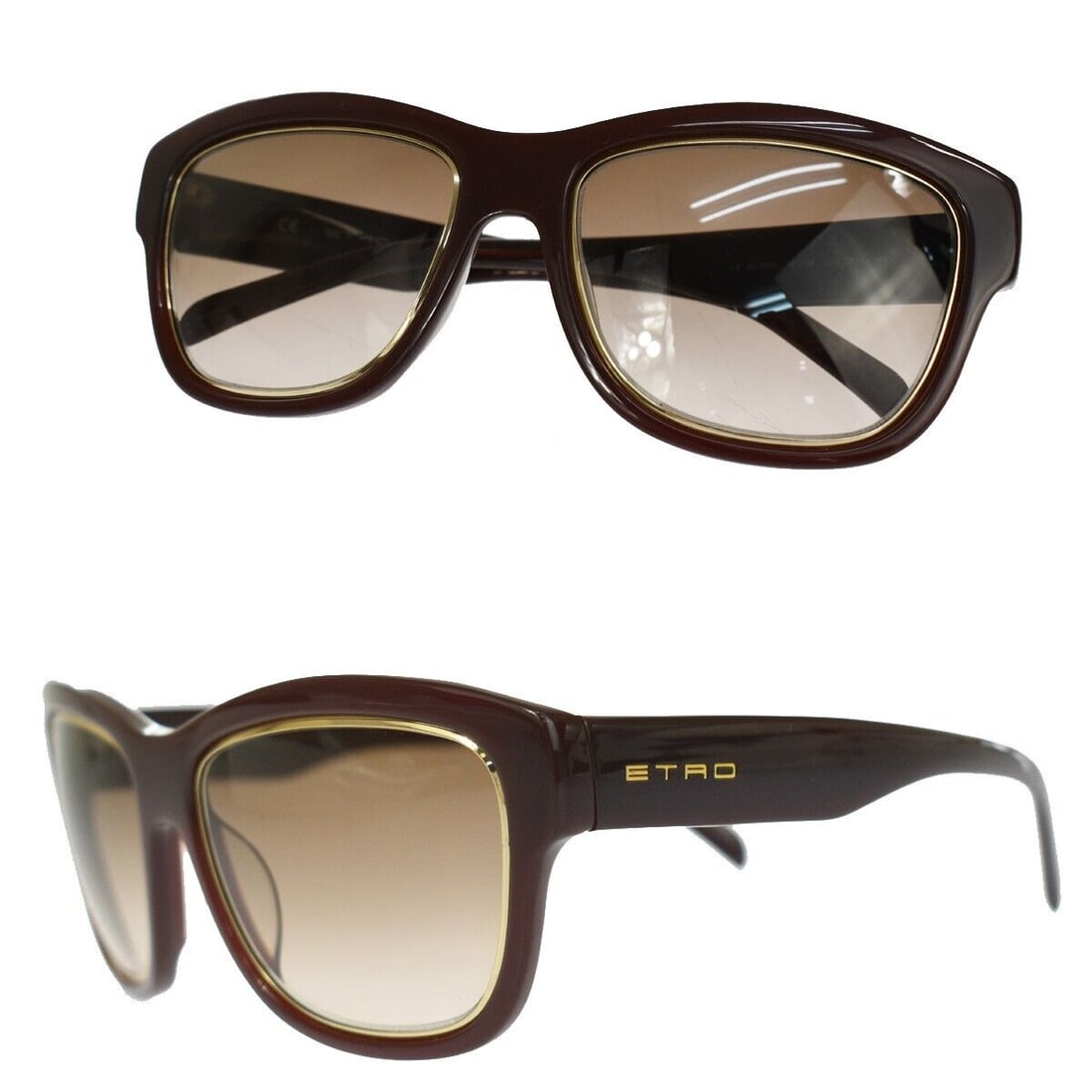 ETRO Sunglasses Eye Wear Plastic Brown: ETRO Sunglasses Eye Wear Plastic Brown COL.0958 Italy Accessory 08GA715 Condition: Pre-owned Seller Notes: ?-? Brand: ETRO Frame Color: Brown Type: Sunglasses Department: Unisex Adults St