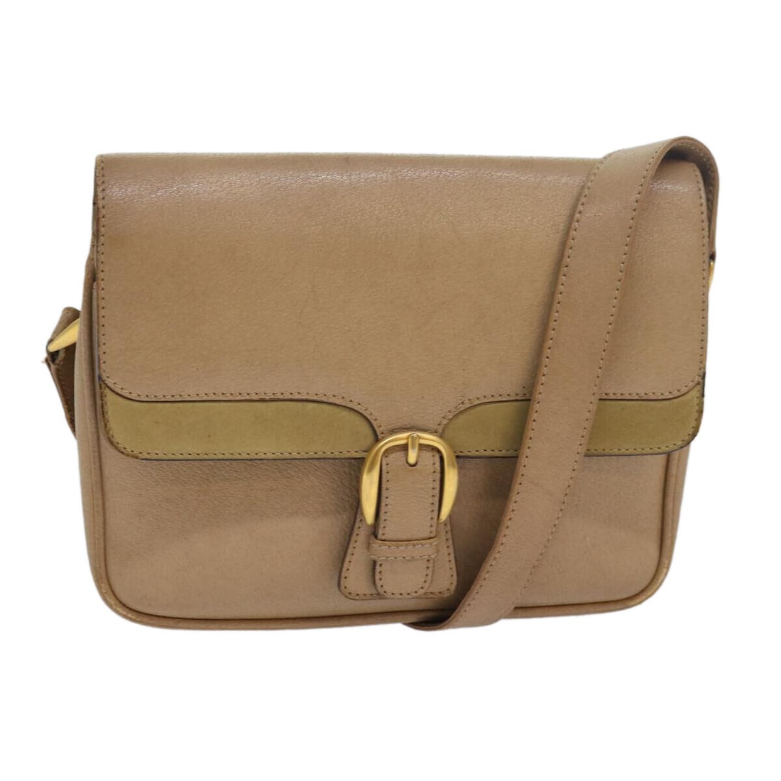 GUCCI Shoulder Bag Leather Beige Auth: GUCCI Shoulder Bag Leather Beige Auth fm3502 Condition: Pre-owned Seller Notes: ?Pre-owned: An item that has been Pre-Owned or worn previously. See the sellers listing for full ... Read more about the