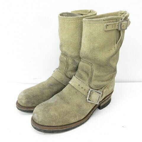 Red Wing 8268 PT83 Engineer Boots: Red Wing 8268 PT83 Engineer Boots Suede Vertical Feather Tag Vintage Low Condition: Pre-owned Brand: Red Wing Country: Japan SN: MOR_0820 Department: NA Type: Boot Character: Boots <b