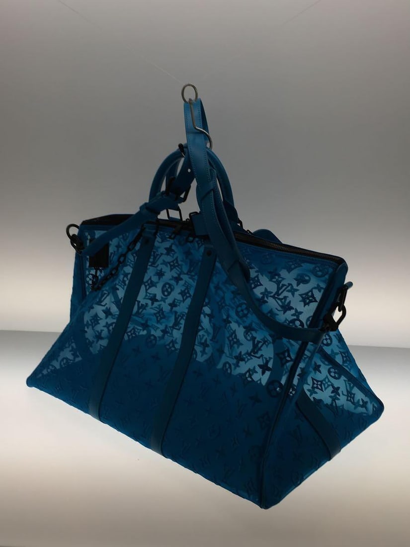 LOUIS VUITTON M45048 Keepall Triangle Monogram: LOUIS VUITTON M45048 Keepall Triangle Monogram Mesh Boston Bag Blue 240315T Condition: Pre-owned Brand: LOUIS VUITTON Model: M45048 Style: Hand Bag Exterior Material: Leather Exterior Color: Unkno