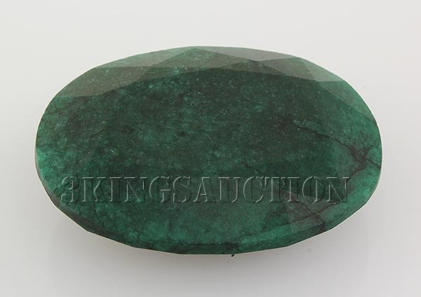 Emerald 128.64ctw Loose Gemstone 42x32x13mm Oval Cut: Emerald 128.64ctw Loose Gemstone 42x32x13mm Oval Cut **|**|** Natural Emerald Beryl Loose Gemstone Oval Shape ; MSRP: $1000