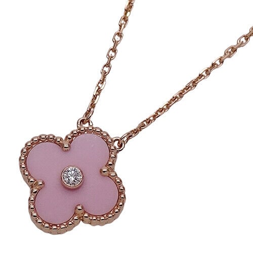 Van Cleef & Arpels Necklace Vintage: Van Cleef & Arpels Necklace Vintage Alhambra 2015 XMas LTD K18PG Sable Diamond Condition: Pre-owned Brand: Van Cleef & Arpels Country: Japan Main Stone: Diamond Metal: Pink Gold Metal Purity: K18