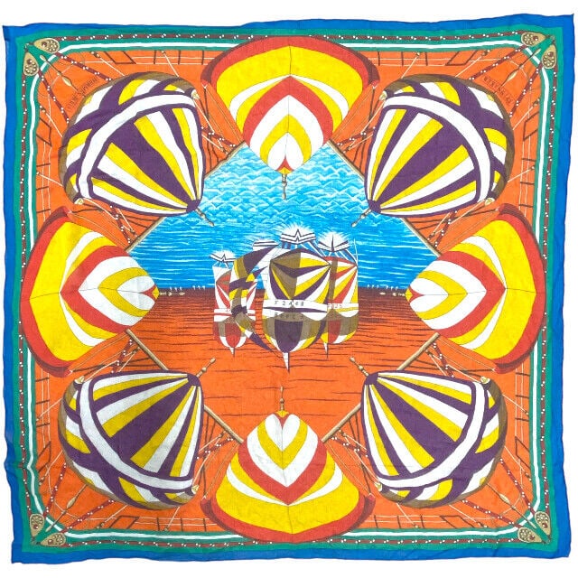 HERMES #16 Carre 140 Scarf Shawl: HERMES #16 Carre 140 Scarf Shawl Large Accessory SPINNAKERS Yacht Pattern Condition: Pre-owned Brand: HERMES Country: Japan SN: MOR_TR_0913 Size: NA Size Type: Normal Style: NA T