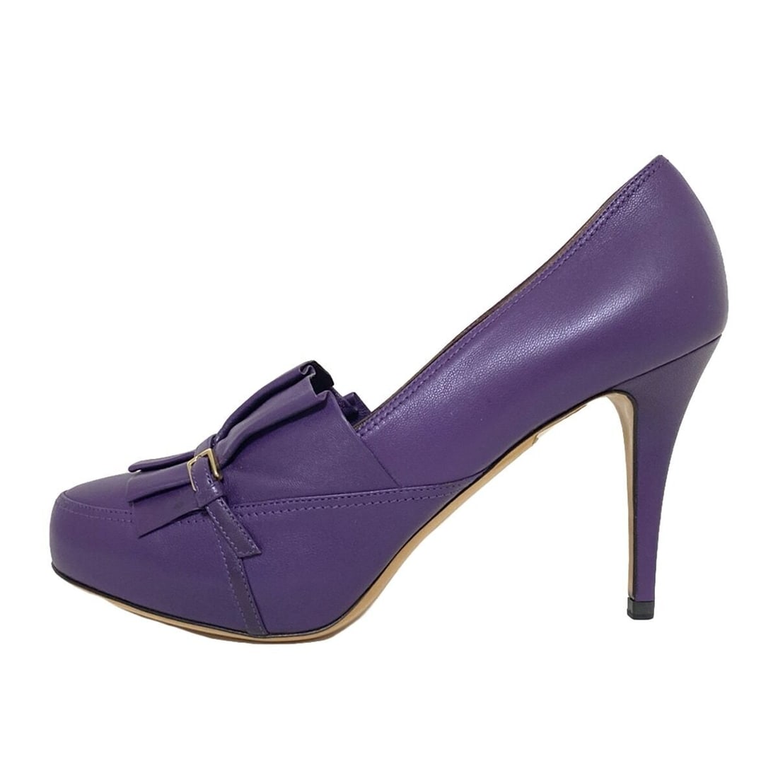 Auth ESCADA - Purple Leather Pumps: Auth ESCADA - Purple Leather Pumps Condition: Pre-owned Brand: ESCADA Style: Pumps Color: Purple Upper Material: Leather Accessories: Dust Bag ConditionRank: 6 Department: Womens