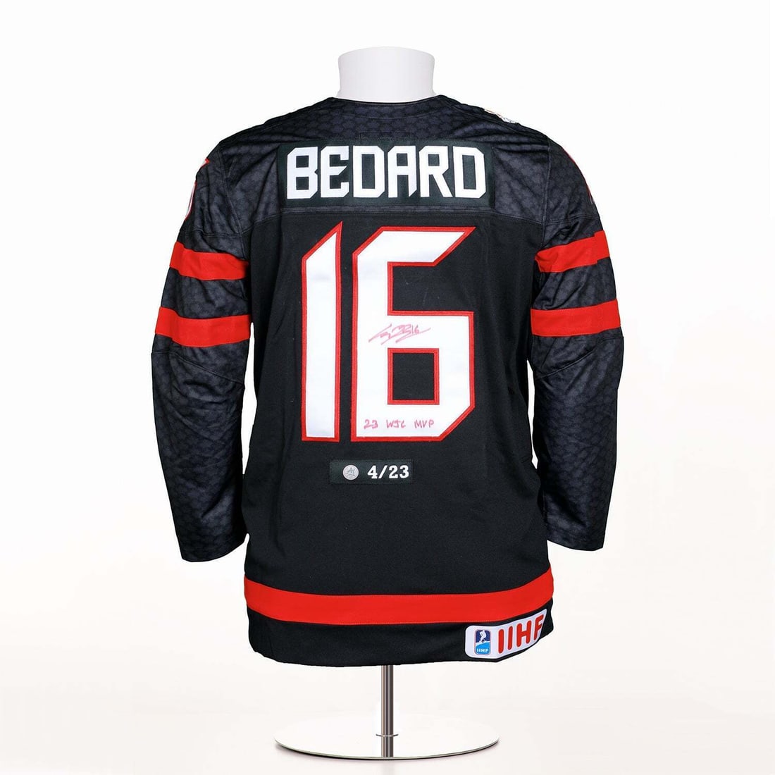 connor bedard team canada signed &: connor bedard team canada signed & inscribed world jr MVP nike jersey #4/23 Connor Bedard Team Canada Signed & Inscribed World Jr MVP Nike Jersey #4/23 SKU no: RBJ8165515395160