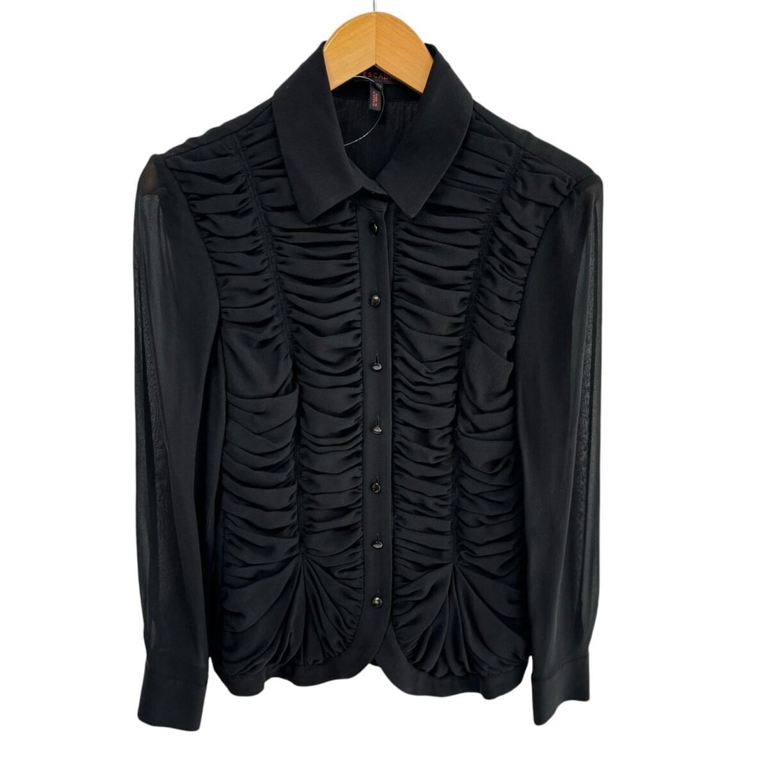 Auth ESCADA - Black Blouse: Auth ESCADA - Black Blouse Condition: Pre-owned Brand: ESCADA Style: Blouse Color: Black Material: Please see the photo of the quality tag ConditionRank: 7 Department: Womens Typ