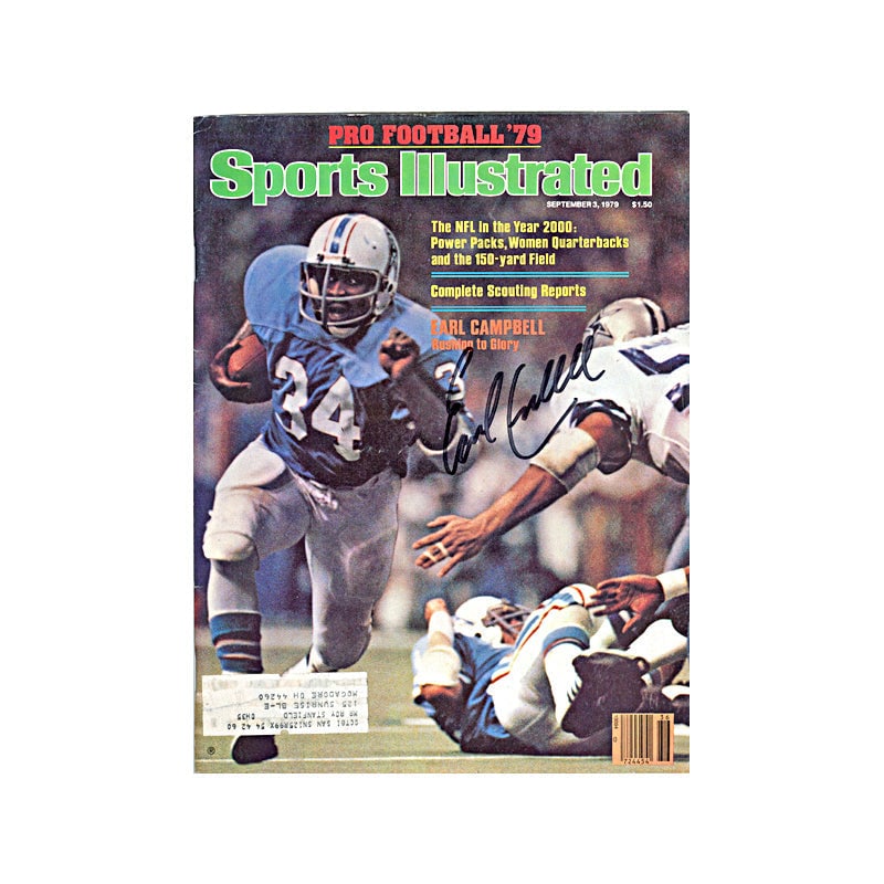 earl campbell houston oilers autographed signed: earl campbell houston oilers autographed signed september 1979 sports illustrated (JSA COA) Earl Campbell Autographed Signed September 1979 Sports Illustrated (JSA COA)This is a full magazine SKU no: 