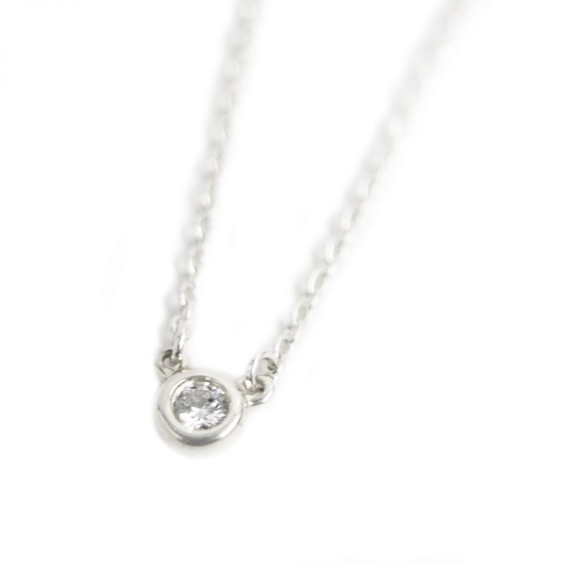 TIFFANY&Co. Very Near Mint the Yard: TIFFANY&Co. Very Near Mint the Yard Elsa Peretti SV925 1P diamond chain Condition: Pre-owned Brand: TIFFANY&:Co. Country: Japan SN: MOR_0820 Main Stone Creation: Natural Main Stone: NA