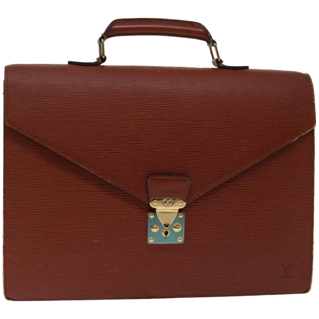 LOUIS VUITTON Epi Serviette Conseiller Briefcase: LOUIS VUITTON Epi Serviette Conseiller Briefcase Brown M54423 LV Auth bs12504 Condition: Pre-owned Important Notes: ?Pre-owned: An item that has been used or worn previously. See the sellers listing f