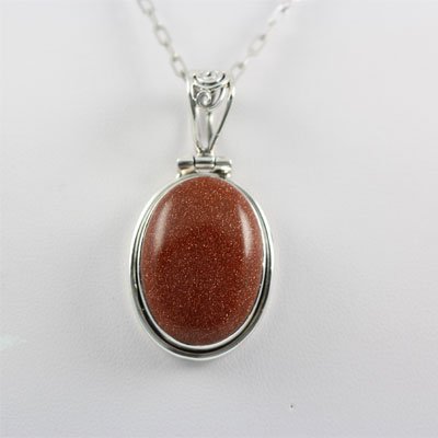 54.ctw Sandstone Carnelian Silver Pendant: 54.ctw Sandstone Carnelian Silver Pendant **|**|** ; MSRP: $200