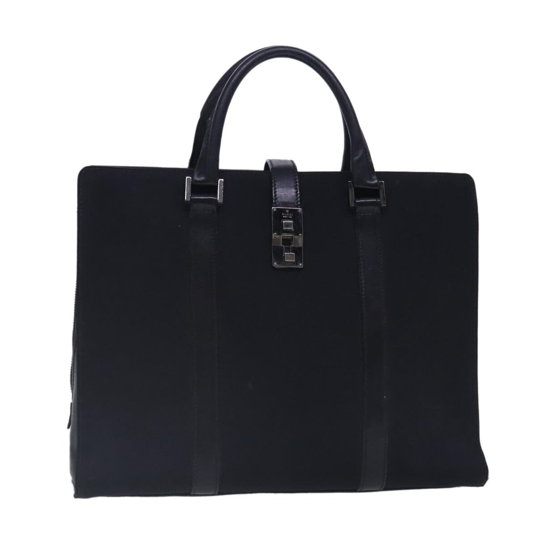 GUCCI Briefcase Canvas Black Silver 114262: GUCCI Briefcase Canvas Black Silver 114262 Auth ar12680 Condition: Pre-owned Important Notes: ?Pre-owned: An item that has been used or worn previously. See the sellers listing for full ... Read more