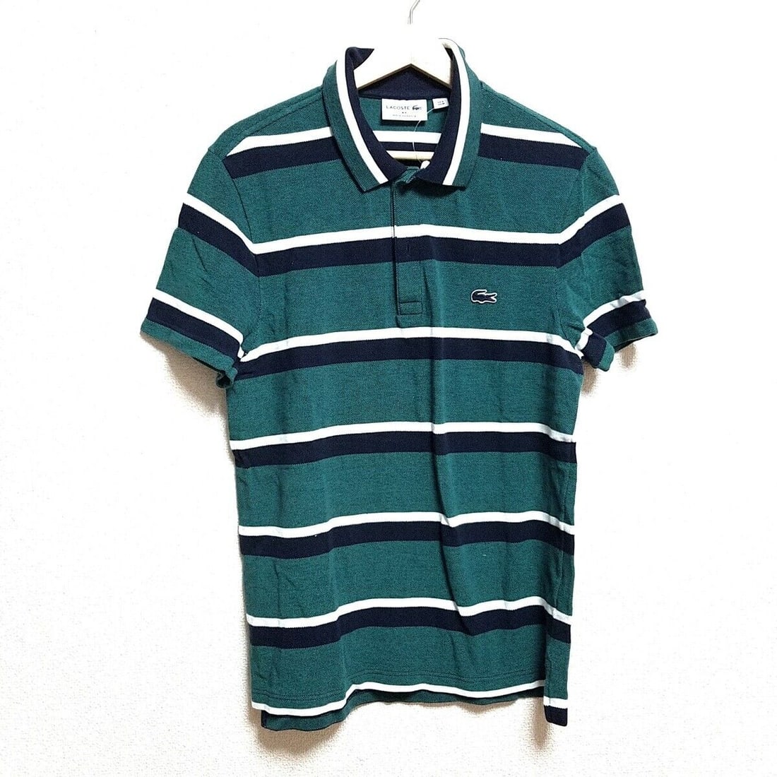Auth Lacoste - Dark Green Dark: Auth Lacoste - Dark Green Dark Navy White Polo Shirt Condition: Pre-owned Brand: Lacoste Style: Polo Shirt Color: Dark Green, Dark Navy, White Material: Please see the photo of the quality tag Con