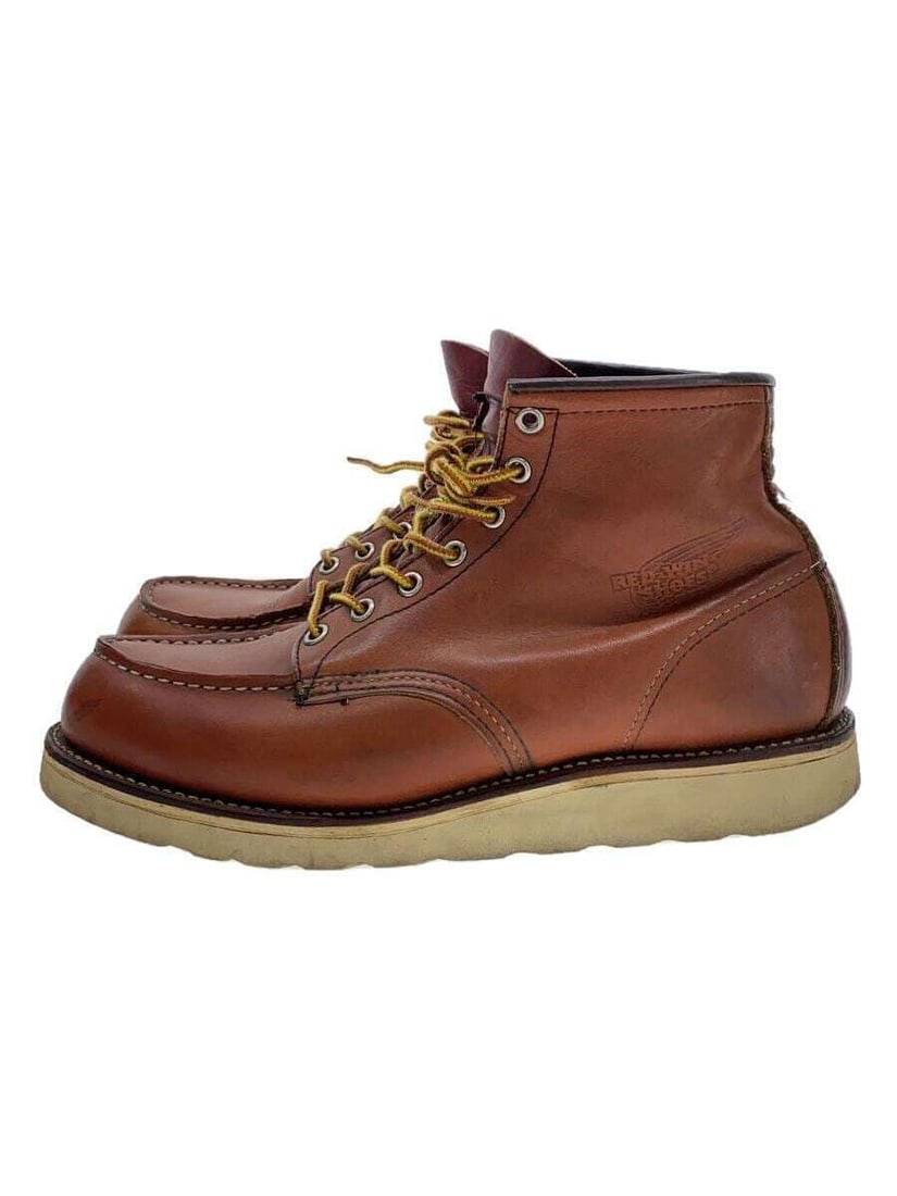 RED WING boots UK8.5 brown leather: RED WING boots UK8.5 brown leather 8875 mock toe MADE IN Condition: Pre-owned Brand: RED WING Country: Japan SN: MOR_0820 Department: NA Type: Boot Character: Boots US Shoe Size: