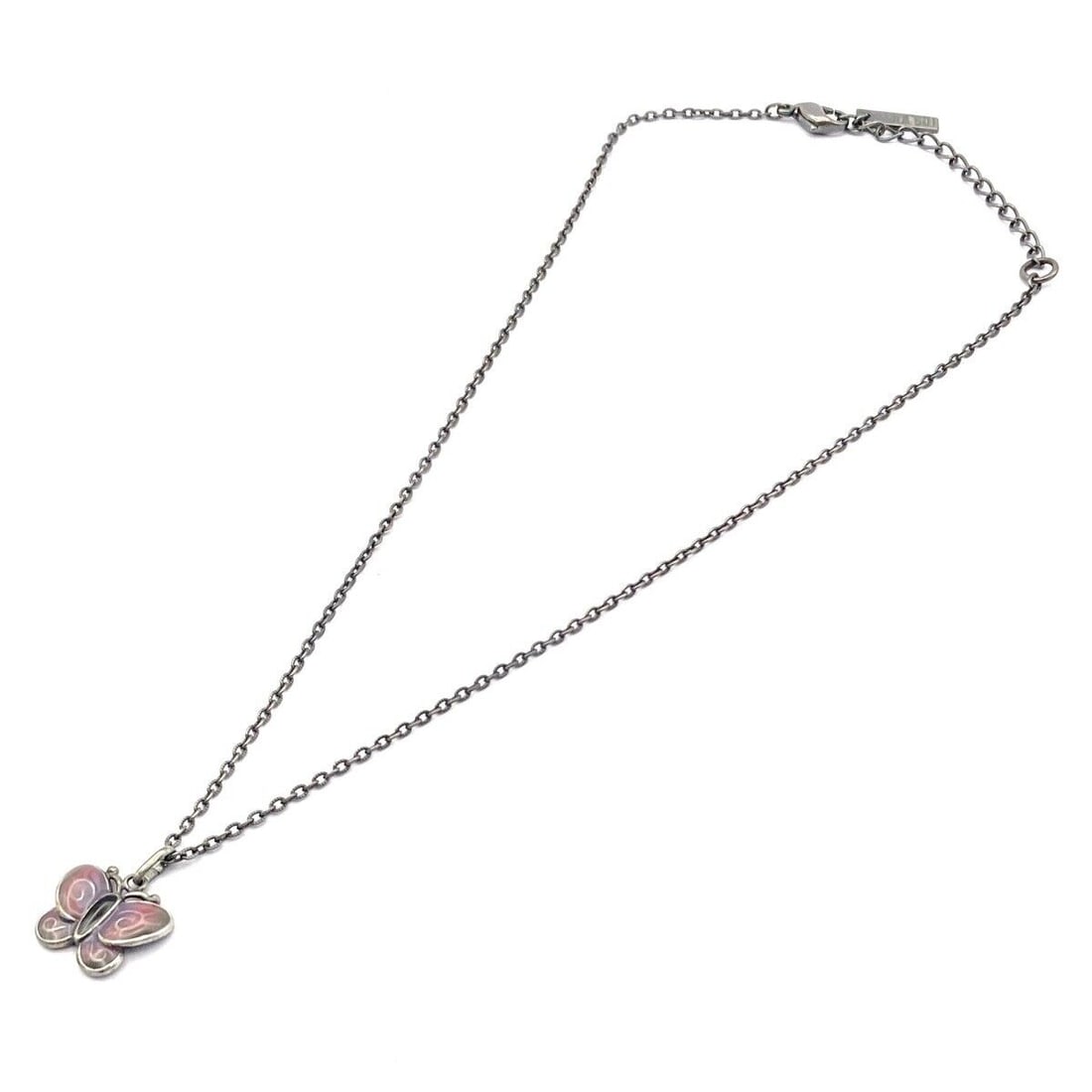 Auth ANNA SUI - Silver Light: Auth ANNA SUI - Silver Light Pink Hardware Necklace Condition: Pre-owned Brand: ANNA SUI Style: Necklace Color: Silver, Light Pink Material: Hardware Accessories: Case Note: This will be