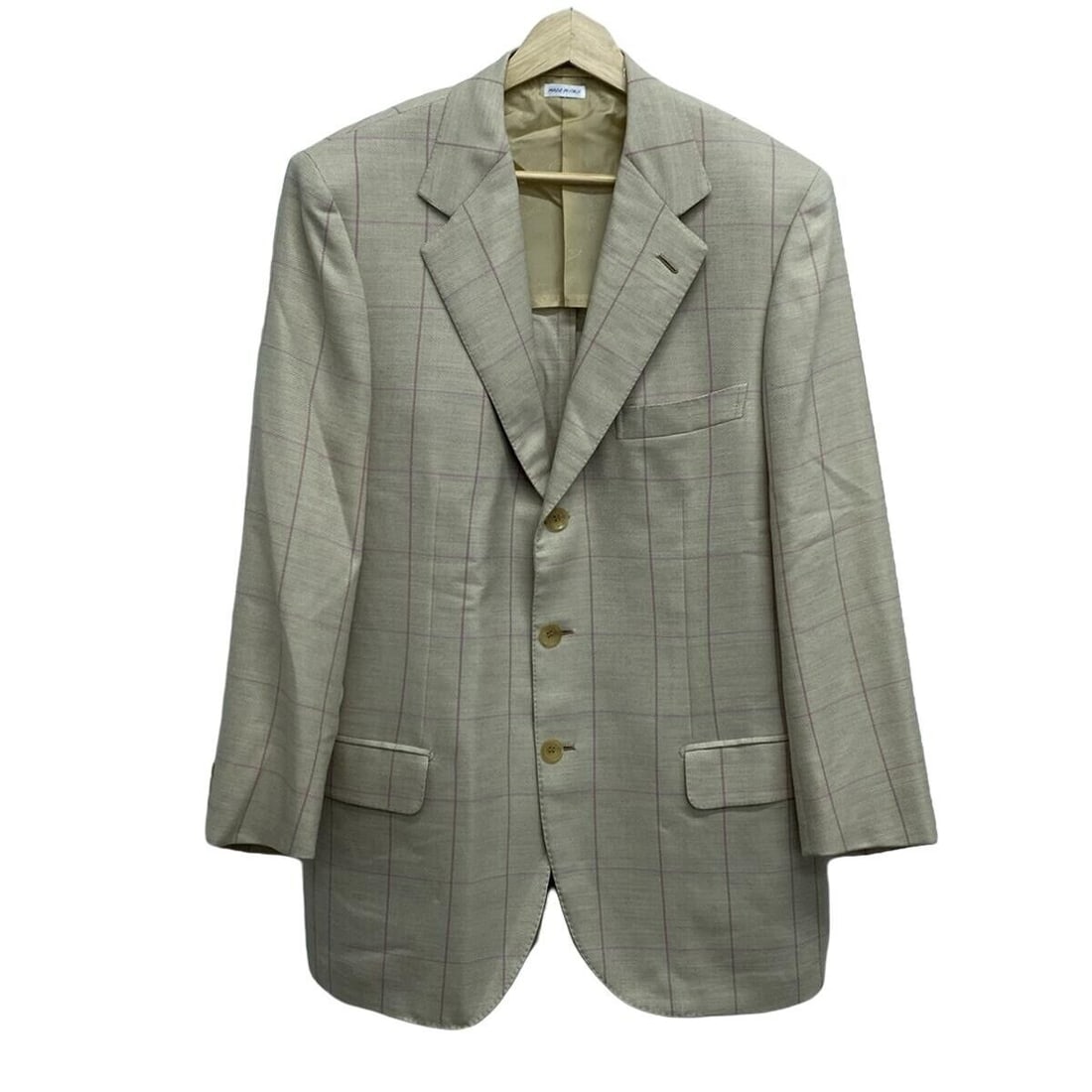 Auth Brioni - Beige Pink Jacket: Auth Brioni - Beige Pink Jacket Condition: Pre-owned Brand: Brioni Style: Jacket Color: Beige, Pink Outer Shell Material: Please see the photo of the quality tag ConditionRank: 7 Departme