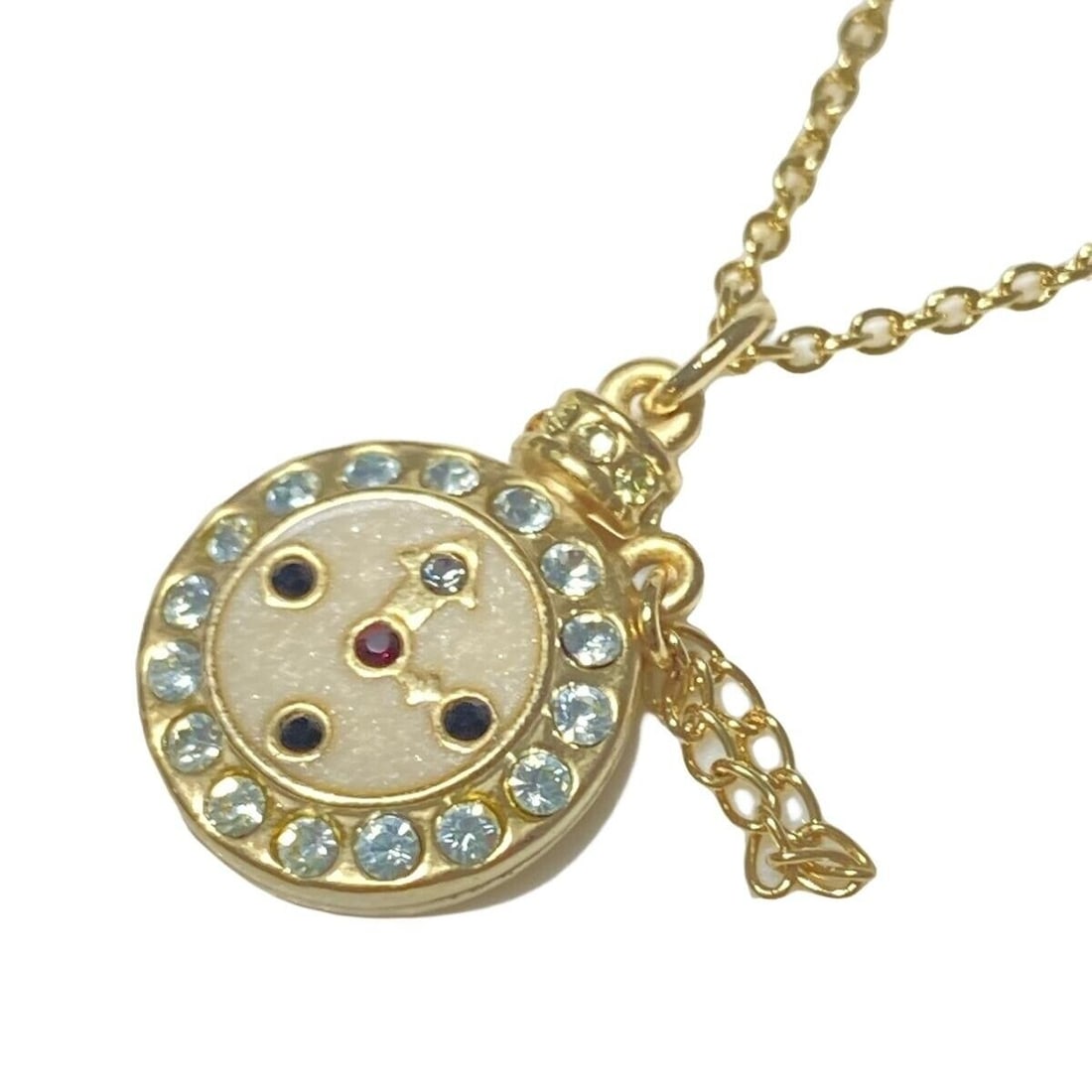 Auth ANNA SUI - Gold Cream: Auth ANNA SUI - Gold Cream Multi Hardware Necklace Condition: Pre-owned Brand: ANNA SUI Style: Necklace Color: Gold, Cream, Multi Material: Hardware Note: This will be shipped by FedEx. Please not