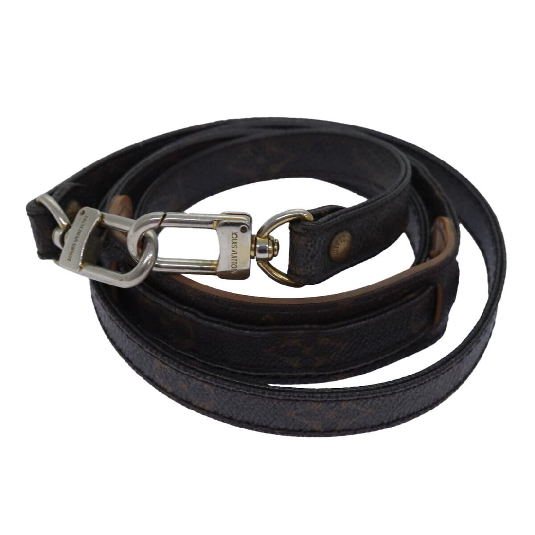 LOUIS VUITTON Monogram Shoulder Strap 42.9"": LOUIS VUITTON Monogram Shoulder Strap 42.9"" LV Auth 81258 Condition: Pre-owned Important Notes: ?Pre-owned: An item that has been used or worn previously. See the sellers listing for full ... Read mo