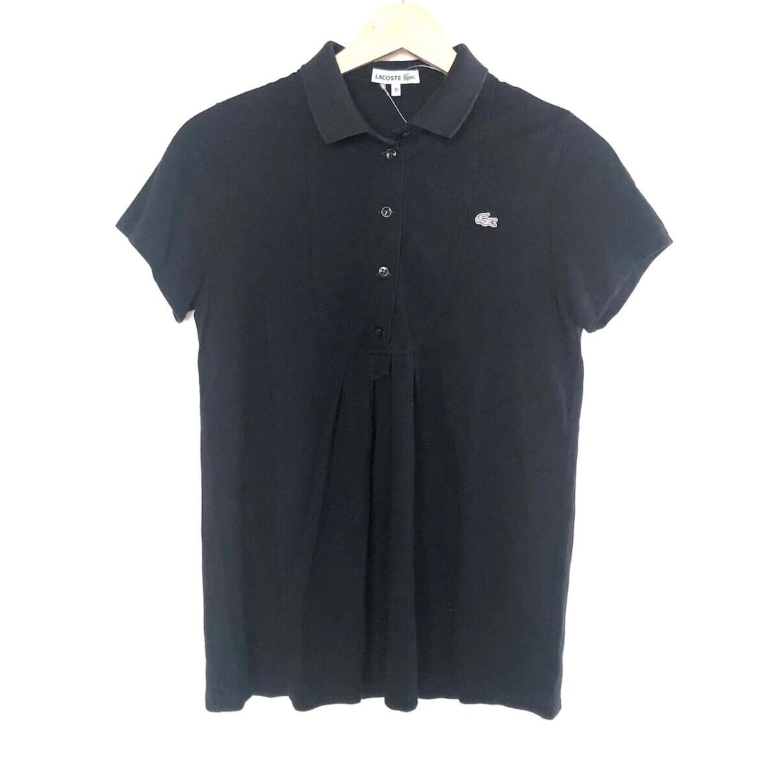 Auth Lacoste - Black Polo Shirt: Auth Lacoste - Black Polo Shirt Condition: Pre-owned Brand: Lacoste Style: Polo Shirt Color: Black Material: Please see the photo of the quality tag ConditionRank: 6 Department: Womens <b