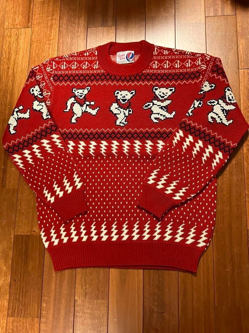 Grateful Dead Bear Vintage Sweater New: Grateful Dead Bear Vintage Sweater New Unused Dancing Bear SYF Free Size Condition: New with defects Brand: Polo Ralph Lauren Size Type: Regular Type: Sweater Department: Men Size: One Size