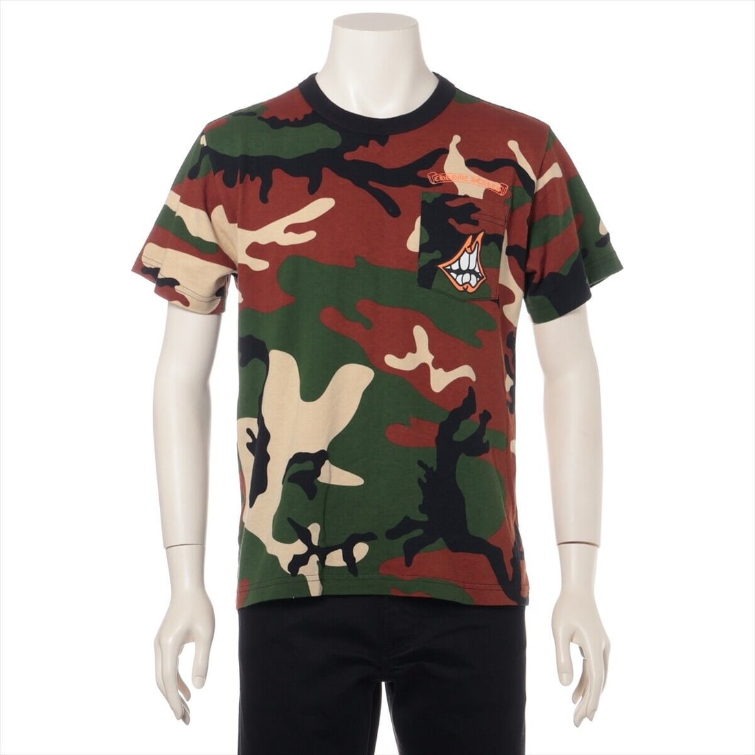 Chrome Hearts Matty Boy T-shirt Cotton: Chrome Hearts Matty Boy T-shirt Cotton size M Camouflage PPO CAUTION Condition: Pre-owned Important Notes: ?Good : Used with a few stains and/or scratches. A3228425? Style: tops Outer Shell Material: