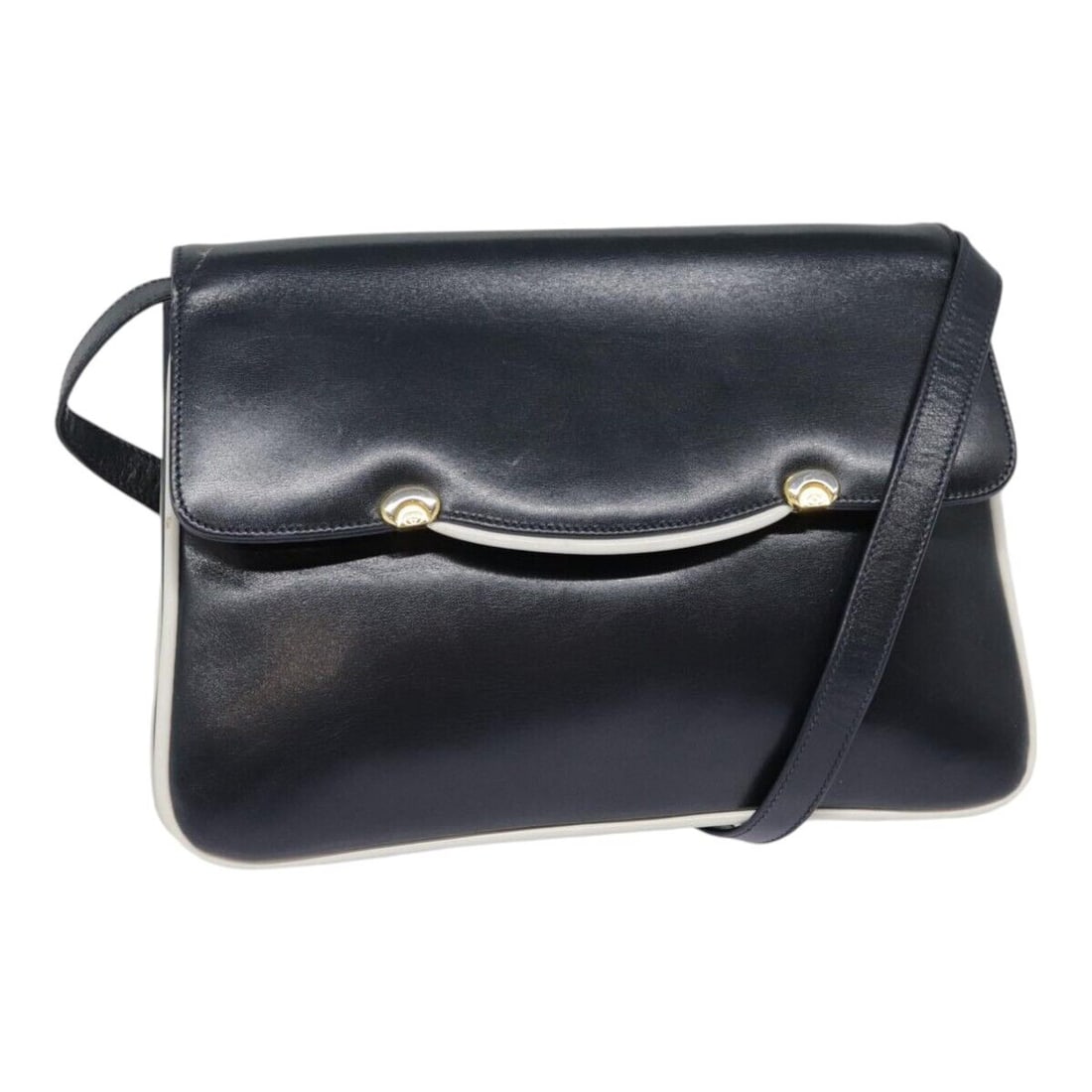 GUCCI Shoulder Bag Leather Navy Gold: GUCCI Shoulder Bag Leather Navy Gold Auth yk14768 Condition: Pre-owned Important Notes: ?Pre-owned: An item that has been used or worn previously. See the sellers listing for full ... Read more :?Pre-