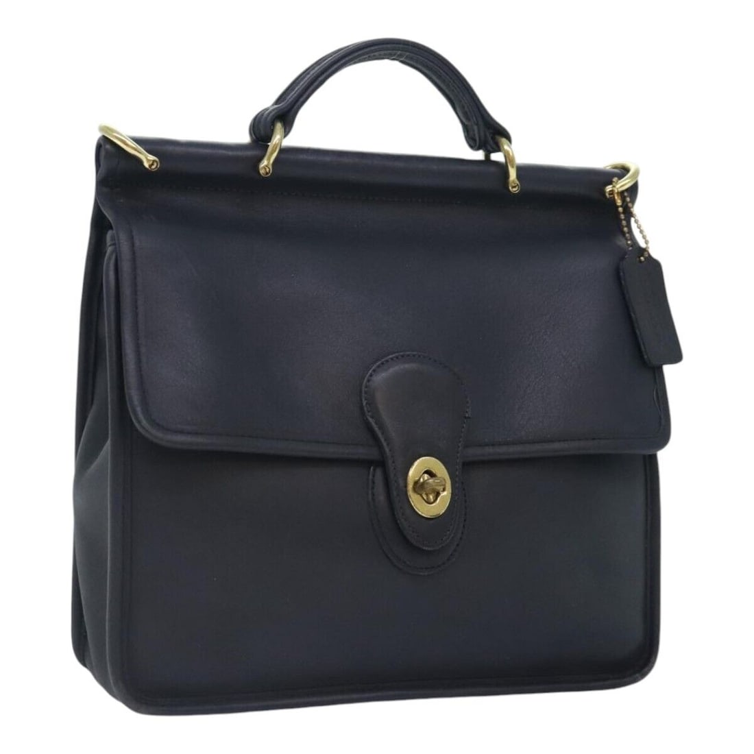 Coach Hand Bag Leather Black Auth: Coach Hand Bag Leather Black Auth am6883 Condition: Pre-owned Important Notes: ?Pre-owned: An item that has been used or worn previously. See the sellers listing for full ... Read more :?Pre-owned: An