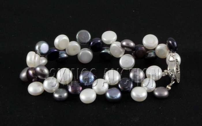 84.07CTW 7" WHITE-BLACK SIOPAO BRACELET METAL LOCK PHIL: 84.07CTW 7" WHITE-BLACK SIOPAO BRACELET METAL LOCK PHILIPPINES **|**|** MSRP: $100
