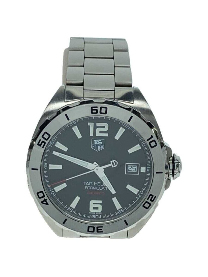 TAGHeuer automatic watch analog stainless steel: TAGHeuer automatic watch analog stainless steel black SS WAZ2113 20241005 Condition: Pre-owned Brand: TAGHeuer Country: Japan SN: MOR_0820 With Manual/Booklet: No Watch Shape: Round Depar