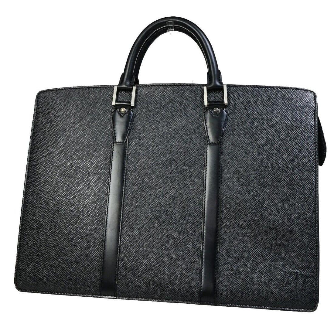 LOUIS VUITTON Porte Documents Lozan Briefcase: LOUIS VUITTON Porte Documents Lozan Briefcase Hand Bag Taiga BK M30052 61EC575 Condition: Pre-owned Important Notes: ?Corner has been frayed. Inside has been peeled. Please check a photograph and the 