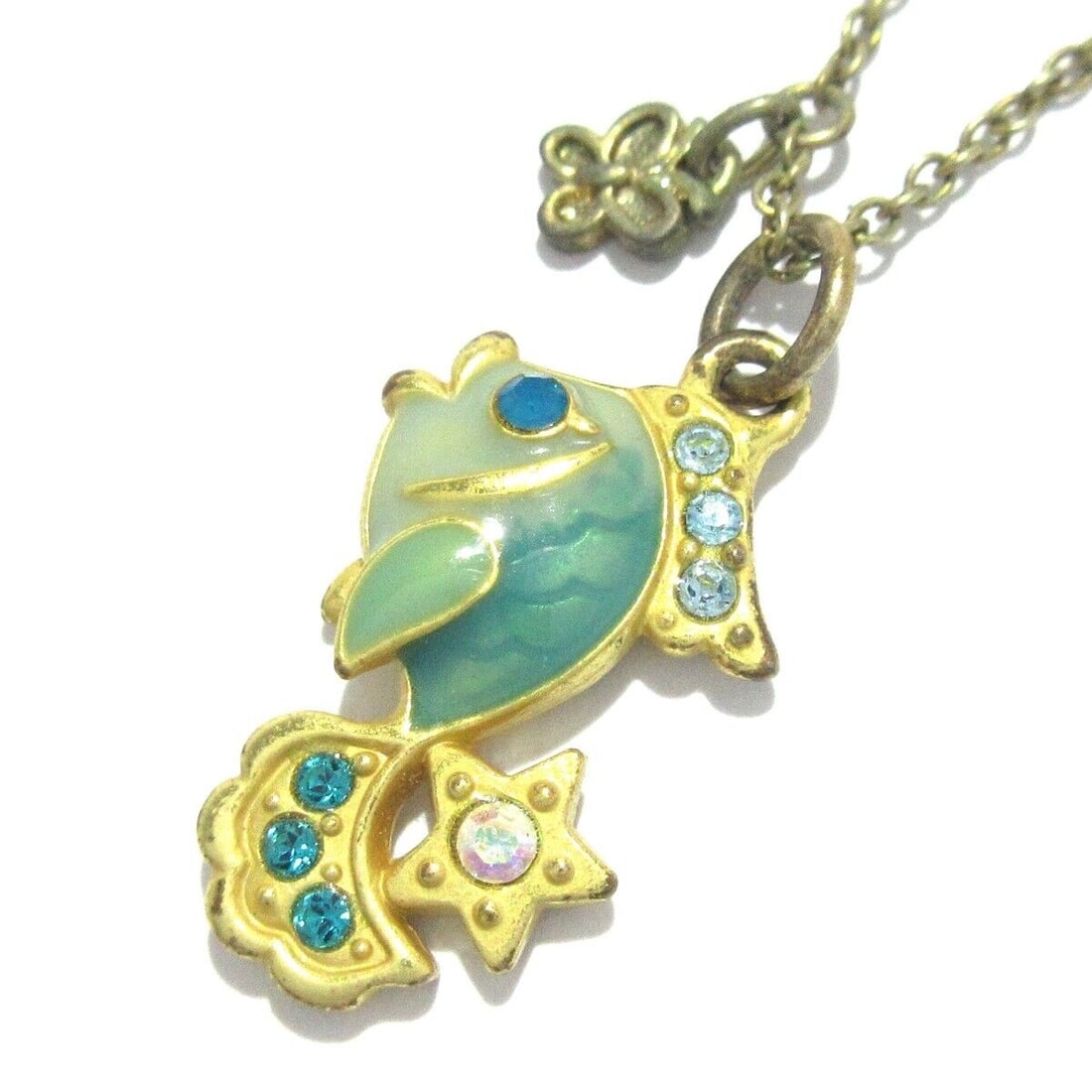 Auth ANNA SUI - Blue Gold: Auth ANNA SUI - Blue Gold Hardware Rhinestones Necklace Condition: Pre-owned Brand: ANNA SUI Style: Necklace Color: Blue, Gold Material: Hardware, Rhinestones Note: This will be shipped by FedEx.