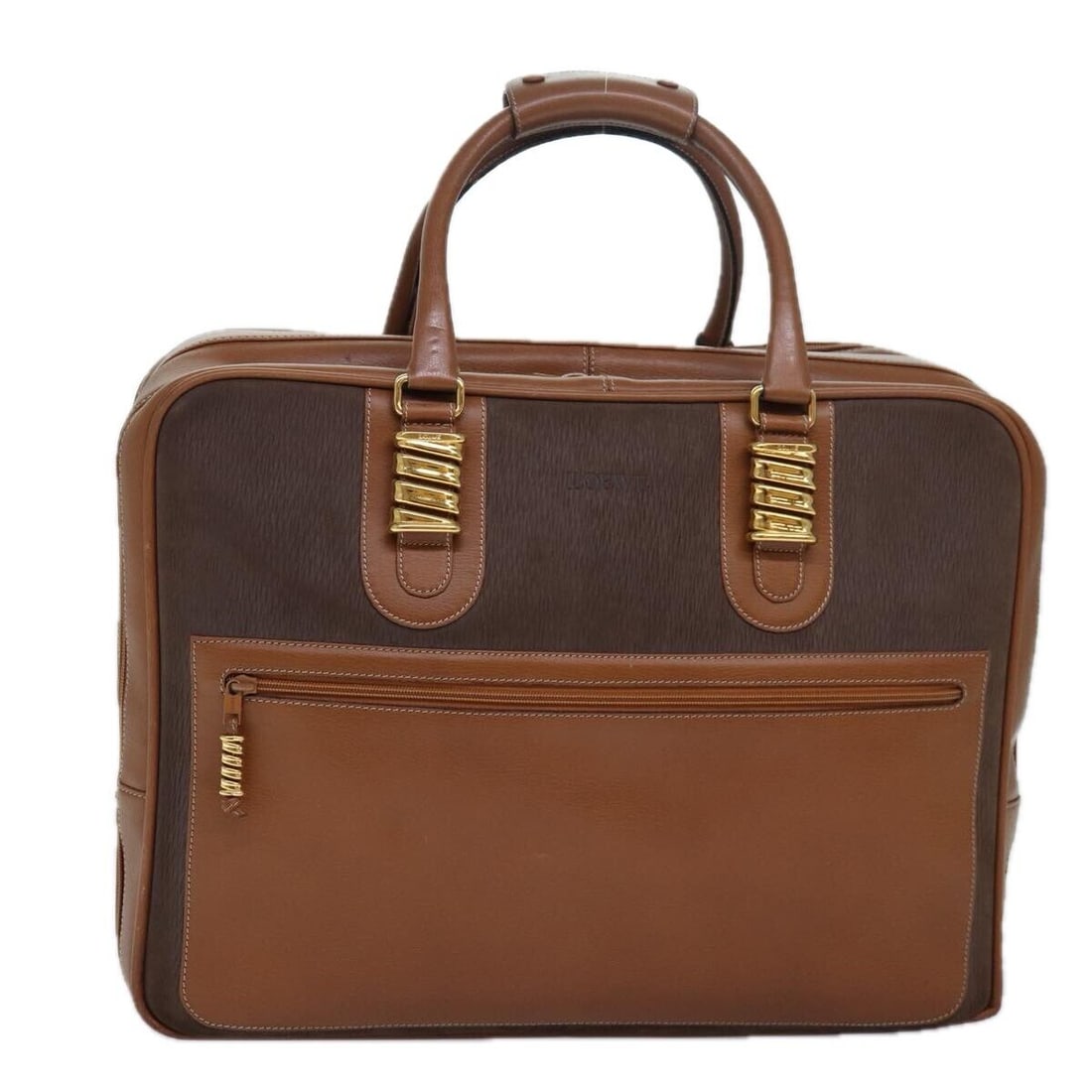 LOEWE Boston Bag Leather Brown Auth: LOEWE Boston Bag Leather Brown Auth bs16196 Condition: Pre-owned Important Notes: ?Pre-owned: An item that has been used or worn previously. See the sellers listing for full ... Read more :?Pre-owned: