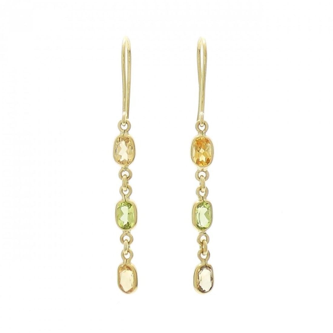 Authentic 750YG Citrine Earrings #260-007-190-6812: Authentic 750YG Citrine Earrings #260-007-190-6812 Condition: Pre-owned Brand: Unbranded Style: Earrings Material: 750 Yellow Gold Gender: Ladies Main Stone: Citrine Weight: Both ears:2.8