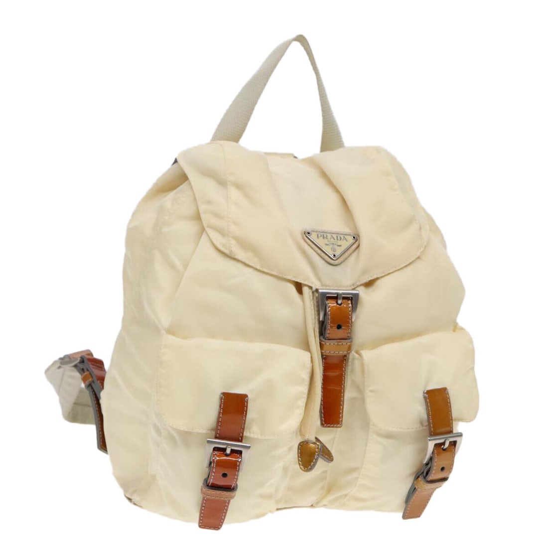 PRADA Backpack Nylon Beige Auth bs18141: PRADA Backpack Nylon Beige Auth bs18141 Condition: Pre-owned Important Notes: ?Pre-owned: An item that has been used or worn previously. See the sellers listing for full ... Read more ?Pre-owned: An i