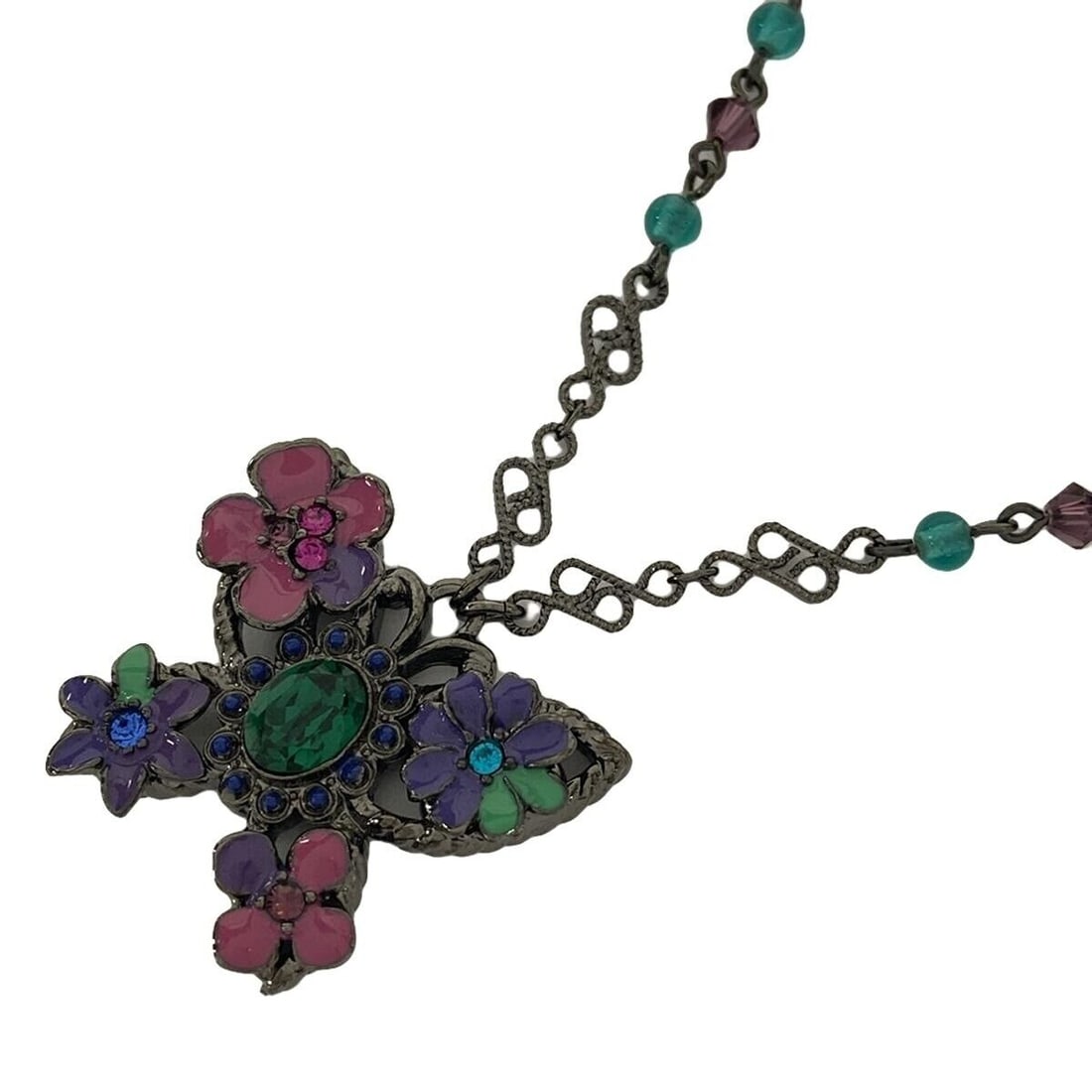 Auth ANNA SUI Purple Pink Green: Auth ANNA SUI Purple Pink Green Hardware Color Stone Necklace Condition: Pre-owned Brand: ANNA SUI Style: Necklace Color: Purple, Pink, Green Material: Hardware, Color Stone Note: This will be shi